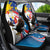 Personalized Filipino-American Car Seat Cover The Eight-Rayed Sun with Bald Eagle