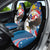 Personalized Filipino-American Car Seat Cover The Eight-Rayed Sun with Bald Eagle