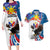 Personalized Filipino-American Couples Matching Long Sleeve Bodycon Dress and Hawaiian Shirt The Eight-Rayed Sun with Bald Eagle