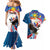 Personalized Filipino-American Couples Matching Mermaid Dress and Hawaiian Shirt The Eight-Rayed Sun with Bald Eagle