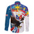 Personalized Filipino-American Family Matching Mermaid Dress and Hawaiian Shirt The Eight-Rayed Sun with Bald Eagle