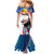 Personalized Filipino-American Family Matching Mermaid Dress and Hawaiian Shirt The Eight-Rayed Sun with Bald Eagle