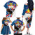 Personalized Filipino-American Family Matching Off The Shoulder Long Sleeve Dress and Hawaiian Shirt The Eight-Rayed Sun with Bald Eagle