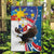 Personalized Filipino-American Garden Flag The Eight-Rayed Sun with Bald Eagle