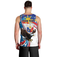Personalized Filipino-American Men Tank Top The Eight-Rayed Sun with Bald Eagle LT9 - Polynesian Pride