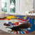 Personalized Filipino-American Round Carpet The Eight-Rayed Sun with Bald Eagle