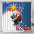 Personalized Filipino-American Shower Curtain The Eight-Rayed Sun with Bald Eagle