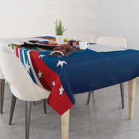 Personalized Filipino-American Tablecloth The Eight-Rayed Sun with Bald Eagle LT9 - Polynesian Pride