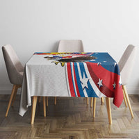 Personalized Filipino-American Tablecloth The Eight-Rayed Sun with Bald Eagle LT9 - Polynesian Pride