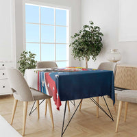 Personalized Filipino-American Tablecloth The Eight-Rayed Sun with Bald Eagle LT9 - Polynesian Pride