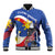 Personalized Filipino-American Baseball Jacket Philippines Coat Of Arms with Bald Eagle