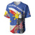 Personalized Filipino-American Baseball Jersey Philippines Coat Of Arms with Bald Eagle