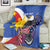 Personalized Filipino-American Blanket Philippines Coat Of Arms with Bald Eagle