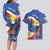 Personalized Filipino-American Couples Matching Long Sleeve Bodycon Dress and Hawaiian Shirt Philippines Coat Of Arms with Bald Eagle