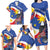 Personalized Filipino-American Family Matching Long Sleeve Bodycon Dress and Hawaiian Shirt Philippines Coat Of Arms with Bald Eagle