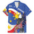 Personalized Filipino-American Family Matching Long Sleeve Bodycon Dress and Hawaiian Shirt Philippines Coat Of Arms with Bald Eagle