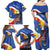 Personalized Filipino-American Family Matching Off Shoulder Maxi Dress and Hawaiian Shirt Philippines Coat Of Arms with Bald Eagle