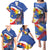 Personalized Filipino-American Family Matching Puletasi and Hawaiian Shirt Philippines Coat Of Arms with Bald Eagle