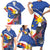 Personalized Filipino-American Family Matching Short Sleeve Bodycon Dress and Hawaiian Shirt Philippines Coat Of Arms with Bald Eagle