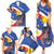 Personalized Filipino-American Family Matching Summer Maxi Dress and Hawaiian Shirt Philippines Coat Of Arms with Bald Eagle