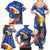 Personalized Filipino-American Family Matching Summer Maxi Dress and Hawaiian Shirt Philippines Coat Of Arms with Bald Eagle