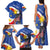 Personalized Filipino-American Family Matching Tank Maxi Dress and Hawaiian Shirt Philippines Coat Of Arms with Bald Eagle