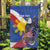 Personalized Filipino-American Garden Flag Philippines Coat Of Arms with Bald Eagle