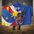 Personalized Filipino-American Hooded Blanket Philippines Coat Of Arms with Bald Eagle