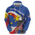 Personalized Filipino-American Hoodie Philippines Coat Of Arms with Bald Eagle