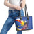 Personalized Filipino-American Leather Tote Bag Philippines Coat Of Arms with Bald Eagle