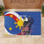 Personalized Filipino-American Rubber Doormat Philippines Coat Of Arms with Bald Eagle