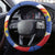 Filipino-American Steering Wheel Cover Philippines Coat Of Arms with Bald Eagle