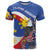 Personalized Filipino-American T Shirt Philippines Coat Of Arms with Bald Eagle