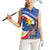 Personalized Filipino-American Women Sleeveless Polo Shirt Philippines Coat Of Arms with Bald Eagle