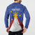 Personalized Pilipinas Eight-Rayed Sun Button Sweatshirt Philippines Map With Polynesian Style