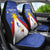 Personalized Pilipinas Eight-Rayed Sun Car Seat Cover Philippines Map With Polynesian Style