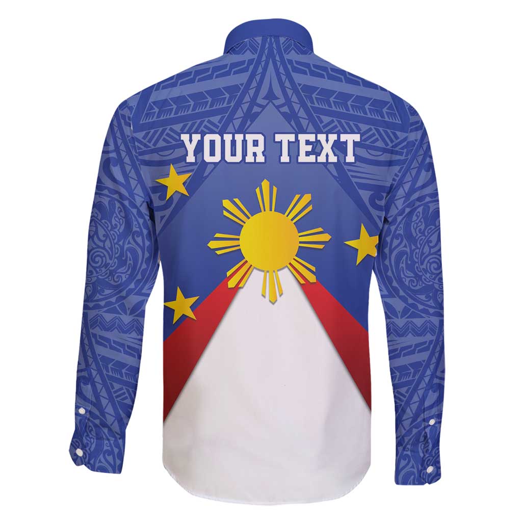 Personalized Pilipinas Eight-Rayed Sun Family Matching Long Sleeve Bodycon Dress and Hawaiian Shirt Philippines Map With Polynesian Style