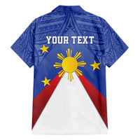 Personalized Pilipinas Eight-Rayed Sun Hawaiian Shirt Philippines Map With Polynesian Style