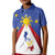 Personalized Pilipinas Eight-Rayed Sun Kid Polo Shirt Philippines Map With Polynesian Style