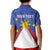 Personalized Pilipinas Eight-Rayed Sun Kid Polo Shirt Philippines Map With Polynesian Style