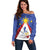 Personalized Pilipinas Eight-Rayed Sun Off Shoulder Sweater Philippines Map With Polynesian Style