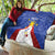 Personalized Pilipinas Eight-Rayed Sun Quilt Philippines Map With Polynesian Style