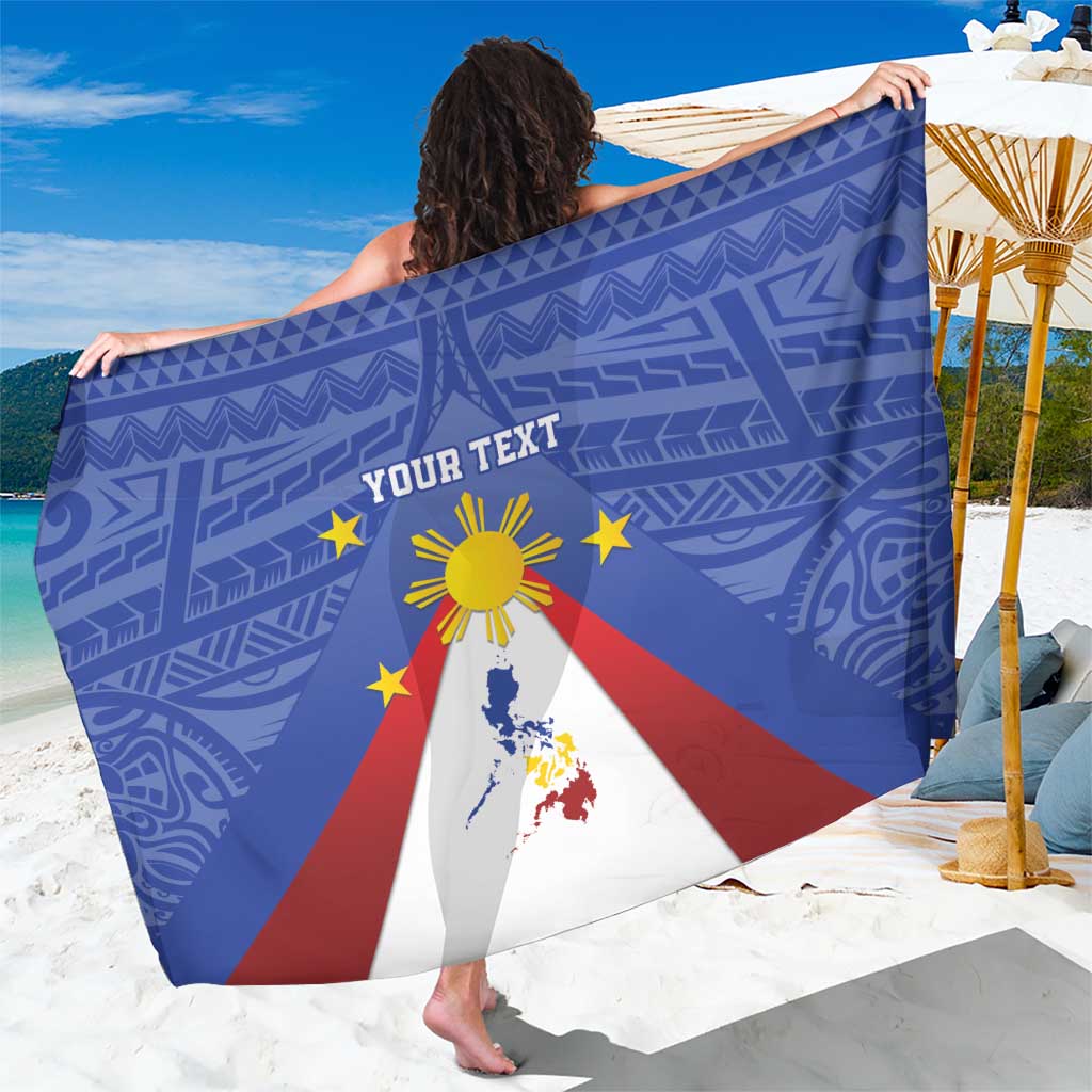 Personalized Pilipinas Eight-Rayed Sun Sarong Philippines Map With Polynesian Style