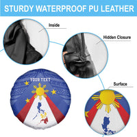 Personalized Pilipinas Eight-Rayed Sun Spare Tire Cover Philippines Map With Polynesian Style