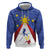 Personalized Pilipinas Eight-Rayed Sun Zip Hoodie Philippines Map With Polynesian Style