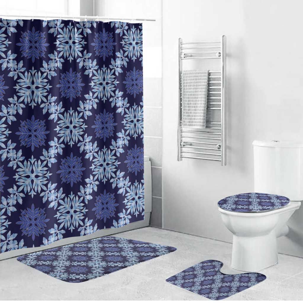 Palaka Hawaiian Quilt Seamless Pattern Bathroom Set - Polynesian Pride