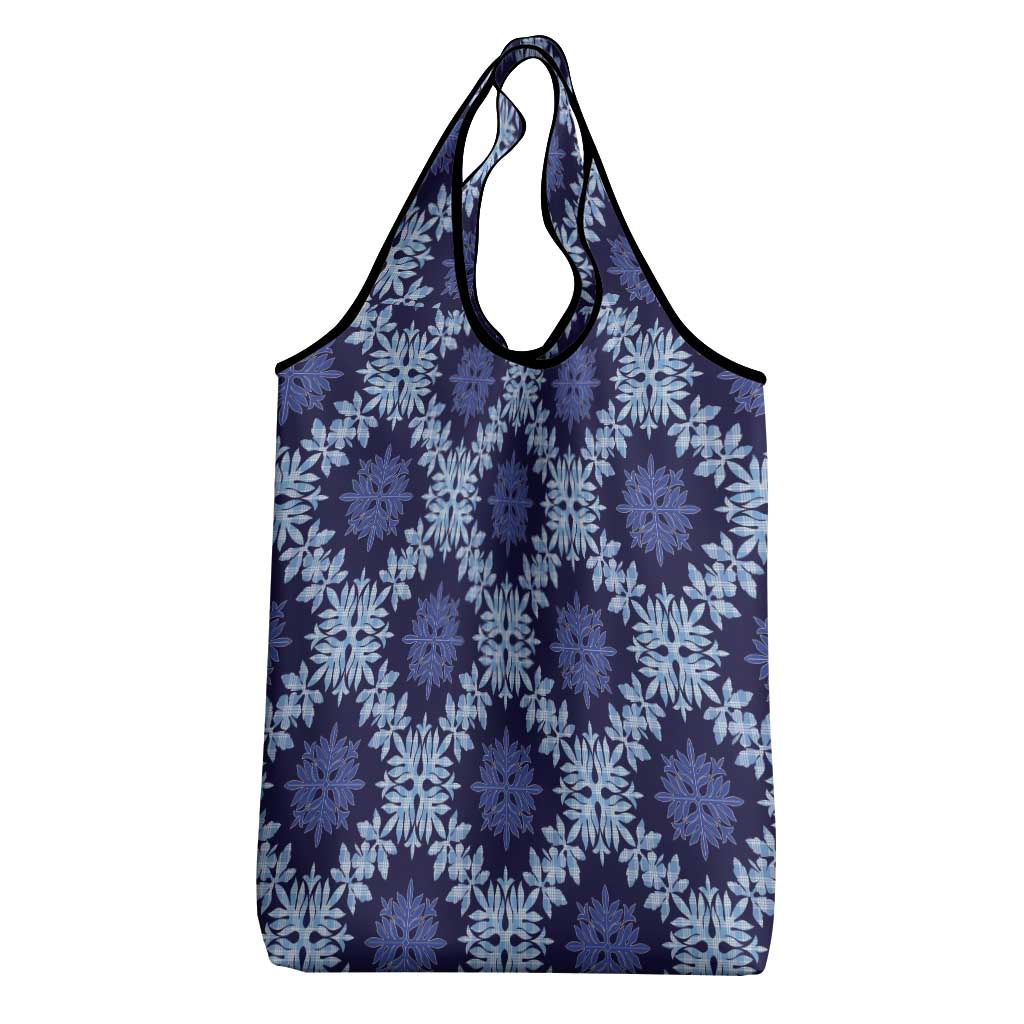 Palaka Hawaiian Quilt Seamless Pattern Grocery Bag - Polynesian Pride