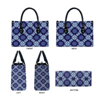 Palaka Hawaiian Quilt Seamless Pattern Leather Bag - Polynesian Pride