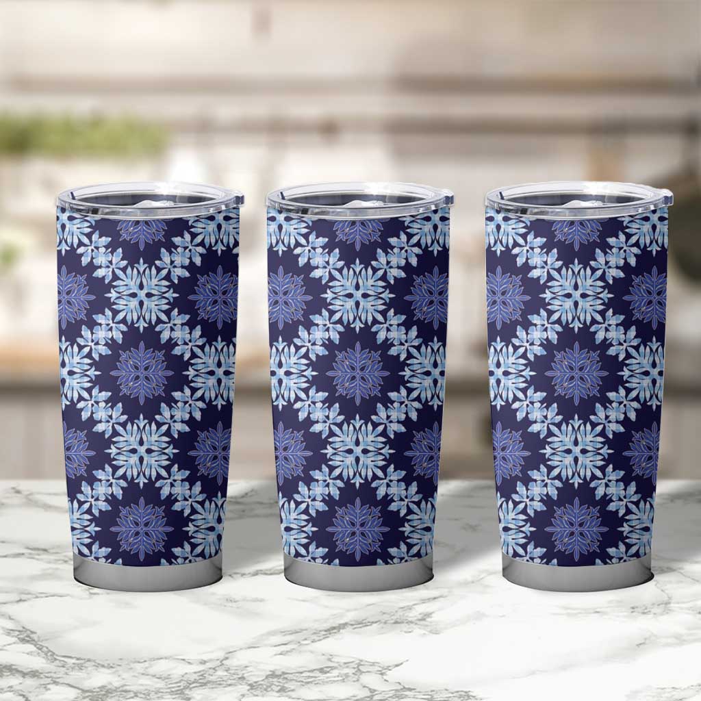 Palaka Hawaiian Quilt Seamless Pattern Tumbler Cup - Polynesian Pride