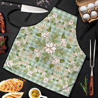 Squares Maile Leaf Apron Turquoise Palaka Hawaiian Quilt Pattern - Polynesian Pride